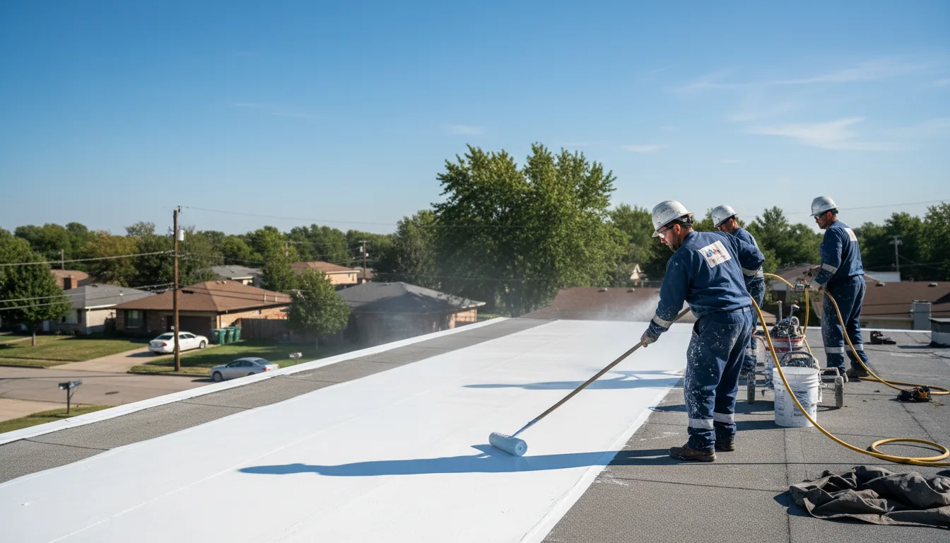 Commercial roof coating in Covel, WV near me